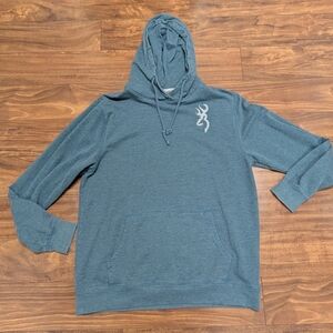 Browning Teal Hoodie with Logo